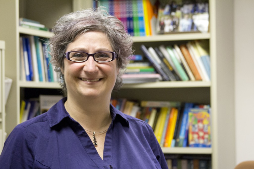 Assistant professor of psychology Marie Coppola's work investigates the effects of early sign language learning on the ability of deaf and hearing children to understand math. (Christine Buckley/UConn Photo)