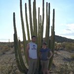 Us with a big cactus