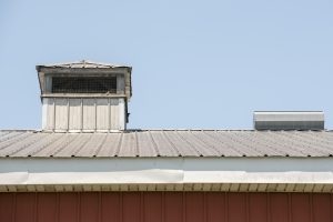 Barn roof  at horse barn hill on July 20, 2016. (Sean Flynn/UConn Photo)