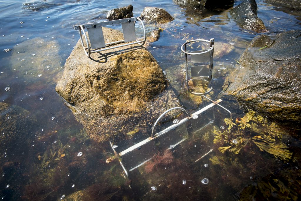 A passive sampling device for improved detection of toxic organic pollutants. (Sean Flynn/UConn Photo)