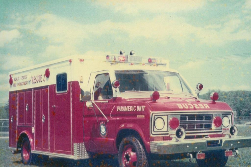Rescue 2 was the UConn Health Fire Department's second paramedic vehicle, acquired in 1979. (Photo provided by Dave Smith)