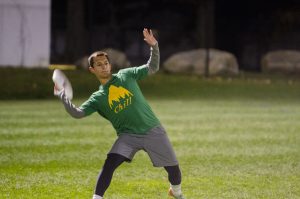 UConn Club Frisbee scrimmage, Oct. 25, 2016. (Garrett Spahn '18 (CLAS)/UConn Photo)