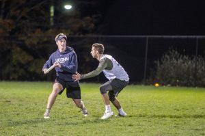 UConn Club Frisbee scrimmage, Oct. 25, 2016. (Garrett Spahn '18 (CLAS)/UConn Photo)