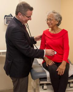 Dr. Jeffrey Indes, is the vascular surgeon who performed a delicate procedure on Trinidad Navarret that relieved her abdominal pain. (Photo by Tina Encarnacion)