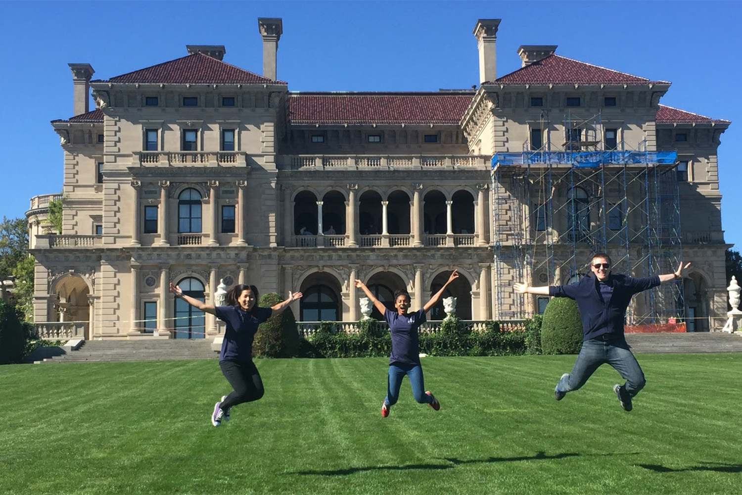 From left: Sopanha Mao, San Diego State University; Hlobile Jele, University of Johannesburg; Joshua Groh, Purdue University. (UConn photo)