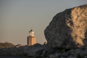 Lighthouse at Avery Point on Nov. 18, 2016. (Sean Flynn/UConn Photo)