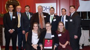 On Dec. 7 UConn's dental school accepted the 2016 Golisano Health Leadership Award from the Special Olympics (Photo: Special Olympics CT). 