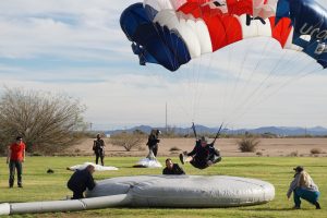 During winter break, the UConn Skydiving Team went to Skydive Arizona for the USPA National Collegiate Parachuting Championships on Jan. 3, 2017. (Douglas Hendrix)