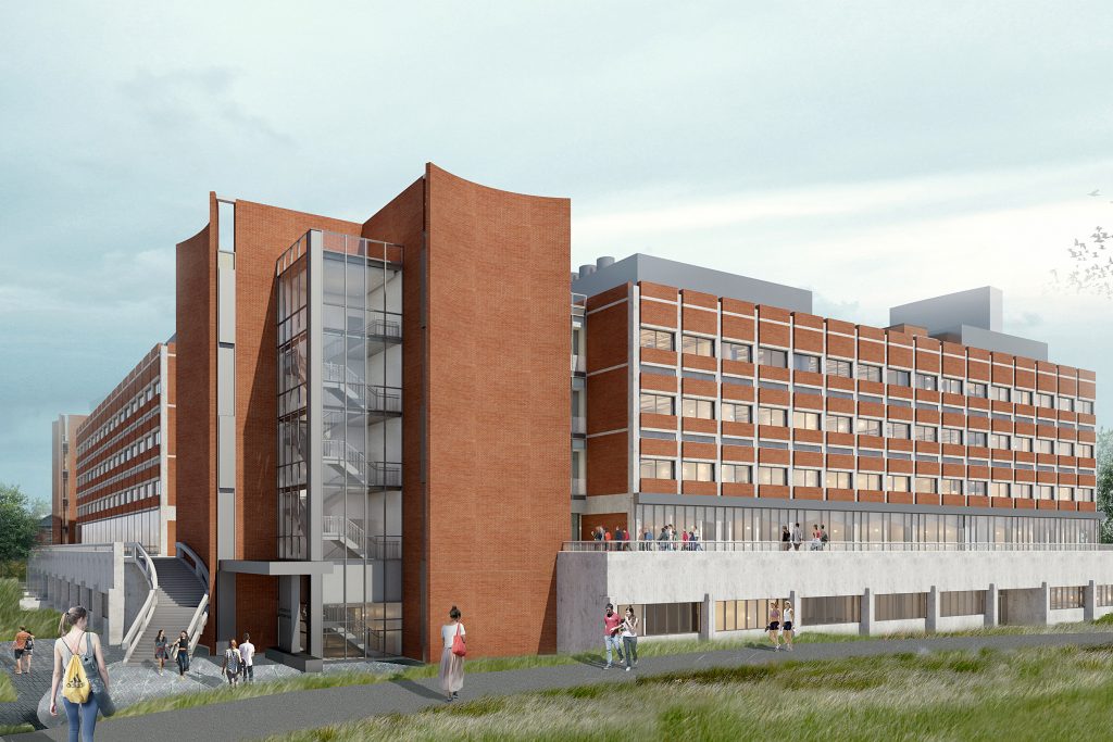 Artist's impression of the renovated Gant Southwest Corner exterior.