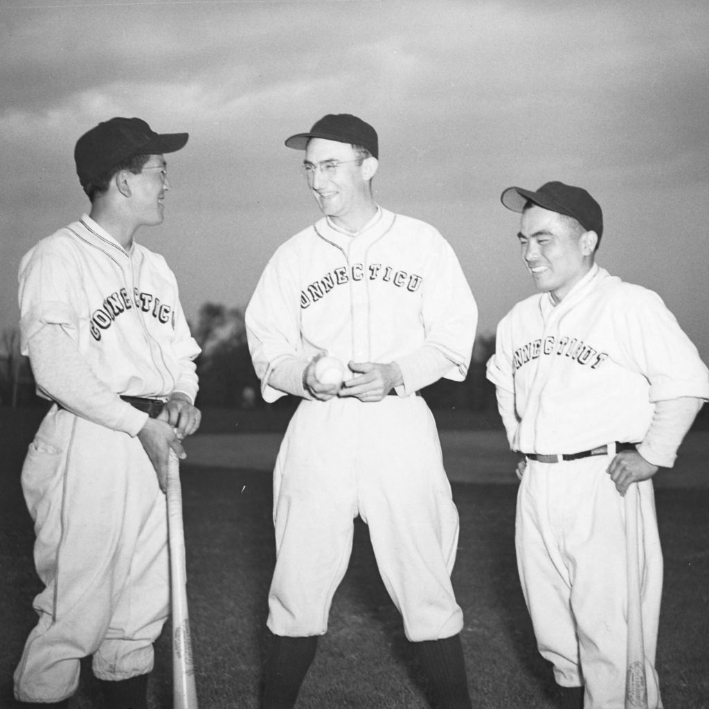 Japanese American students were included on the University of Connecticut's baseball team in 1943. (Archives &amp; Special Collections, UConn Library)