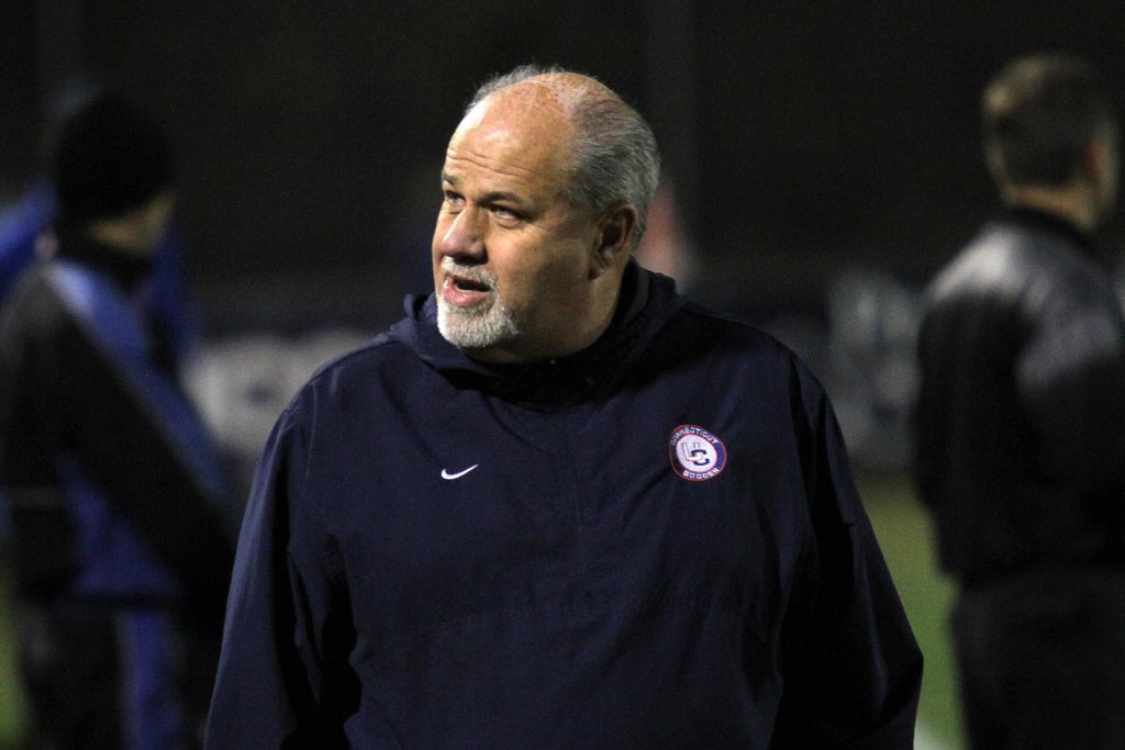 Men's soccer head coach Ray Reid recently made a legacy gift of $250,000 toward the new soccer stadium. (File Photo by Bob Stowell for UConn)