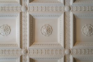 Architectural details of the Branford House. (Peter Morenus/UConn Photo)