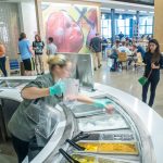 Putnam Refectory is one of eight UConn dining halls that received 'Green Restaurant' certification for practices that promote environmental sustainability. (Gail Merrill/UConn Photo)
