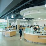 The newly renovated Putnam Refectory, one of eight dining halls certified as 'Green Restaurants' by the Green Restaurant Association. (Gail Merrill/UConn Photo)