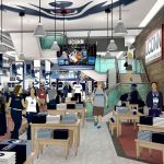 The interior of the renovated UConn Bookstore on Hillside Road. (Rendering by Barnes & Noble College)