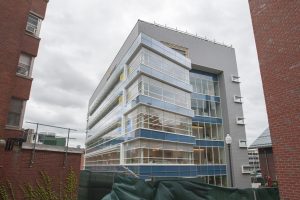 Construction of the Engineering building on May 15, 2017. (Sean Flynn/UConn Photo)