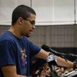Sophomore Jonathan Reyes said “UConn has given me and many other students the opportunity to change our lives for the better. ... We will lose a large part of our community if we do nothing” about the budget. (Bret Eckhardt/UConn Photo)