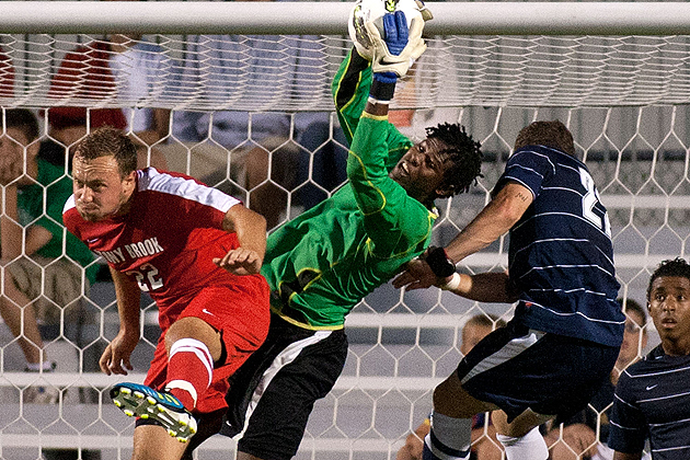 Promising freshman goalkeeper Andre Blake '15 (CLAS) has emerged from the pack of five keepers on the roster.
