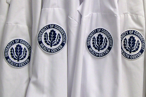 White Coats with UConn Health Center emblem