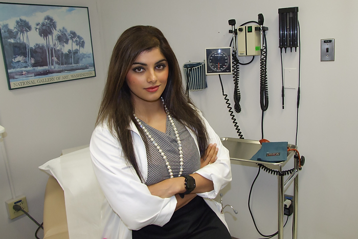 Dr. Runjhun Misra is a second-year resident at UConn Health Center. (Tina Encarnacion/UConn Health Center Photo)