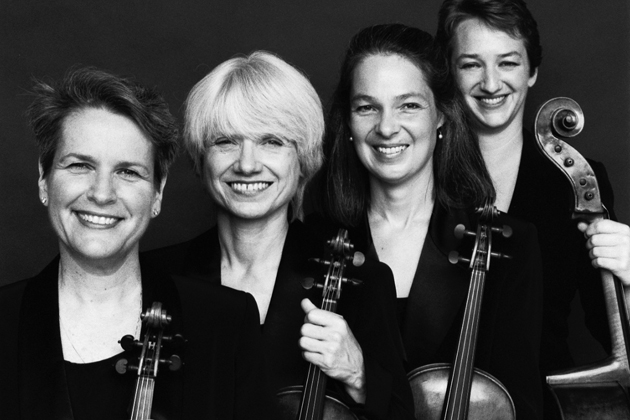 The Colorado Quartet with, from left, Julie Rosenfeld, D. Lydia Redding, Marka Gustavsson, and Katie Schlaikjer. (Murat Eyubogln Photo)