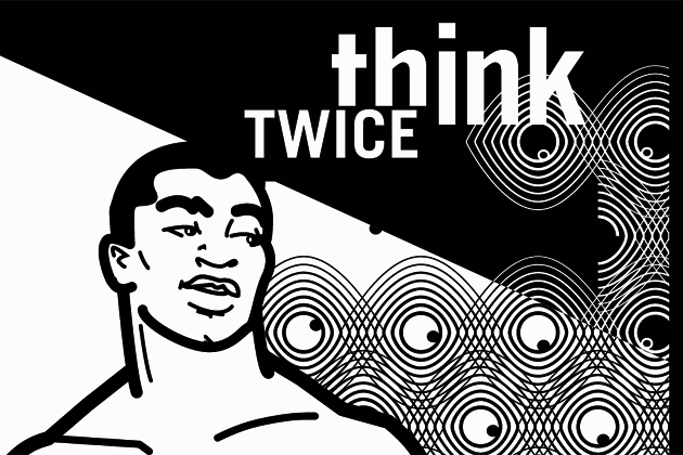 The cover of the graphic novel Think Twice used in researcher Lisa Eaton's HIV prevention intervention.