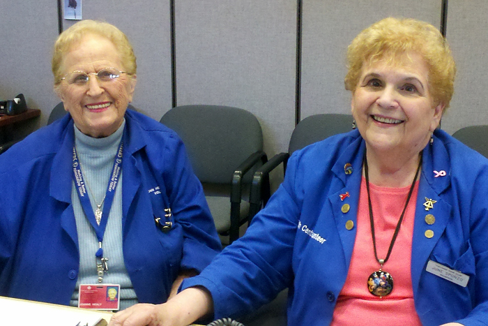Joanne Healy and June Sponzo together have nearly 50 years and thousands of hours of volunteer service to the UConn Health Center.