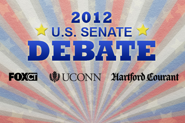 Fox CT/Hartford Courant/UConn 2012 Senate Debate logo