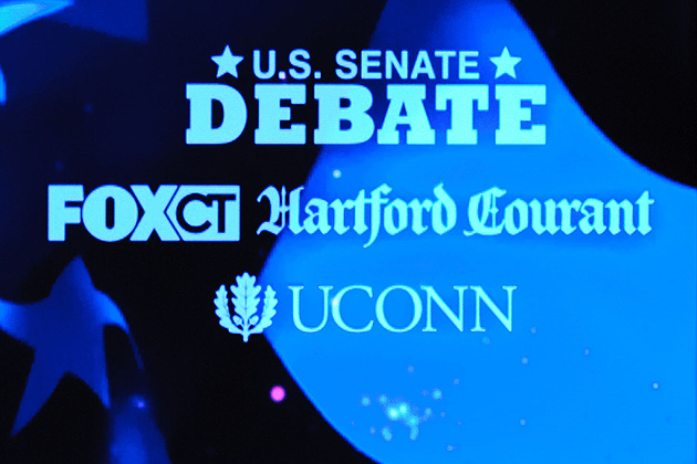 Fox CT/Hartford Courant/UConn Senate Debates backdrop
