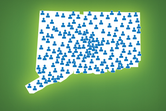 Image showing population across the state of Connecticut.