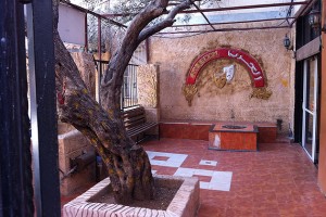 The courtyard of the Freedom Theatre, a theater and cultural center in the Jenin Refugee Camp in the northern part of the West Bank. (Photo supplied by Gary English)