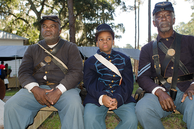 Gullah history - soldiers (Photo courtesy of Mary Ellen Junda)