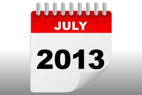 July 2013 calendar