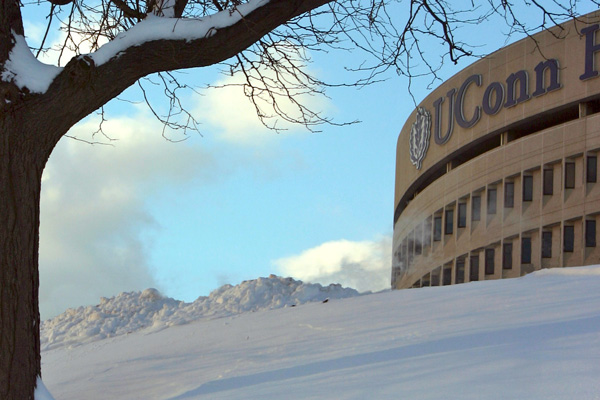 UConn Health Center Winter Snow
