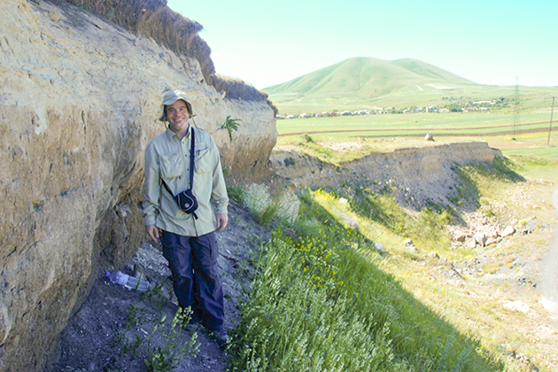 Anthropology Ph.D. student Phil Glauberman during a recent field work trip to Armenia.