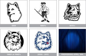 UConn Logo Timeline.