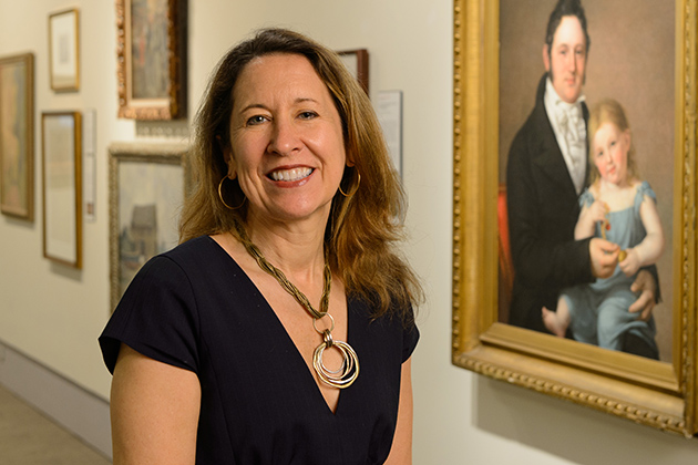 Nancy Stula, executive director of the William Benton Museum on May 31, 2013. (Peter Morenus/UConn Photo)