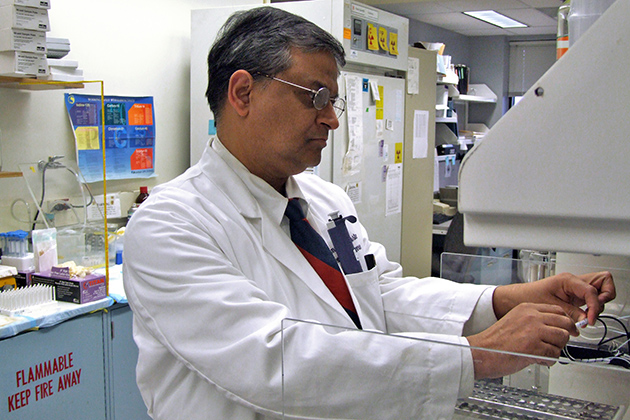 Pramod K. Srivastava, an accomplished leader in basic and translational research and director of the Carole and Ray Neag Comprehensive Cancer Center at UConn Health. (UConn Photo)