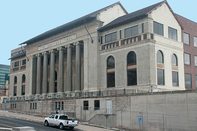 Old Hartford Times building, site of new downtown Hartford campus. (UConn Photo)