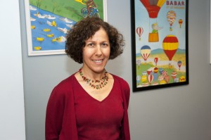 Golda S. Ginsburg, professor of psychiatry, at her office in West Hartford on Aug. 13, 2014. (Sean Flynn/UConn Photo)