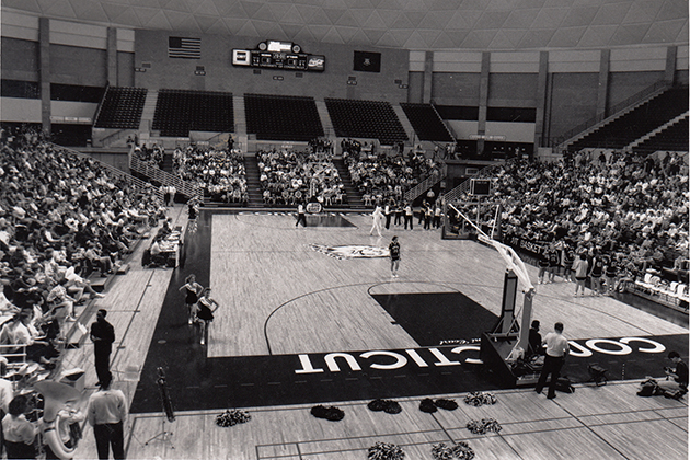 The UConn women's basketball team made their Gampel debut on Jan. 31, 1990.