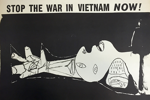 “Stop the War in Vietnam Now!” c. 1970 offset print. Pablo Picasso