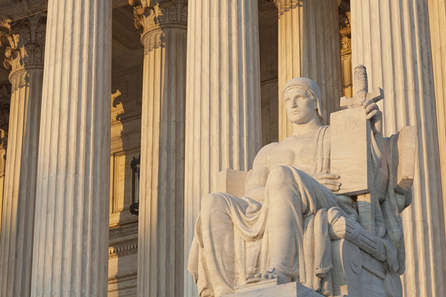 Statue outside the Supreme Court Building in Washington, D.C. (iStock Photo)