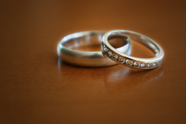 Wedding rings. (Sean Flynn/UConn Photo)