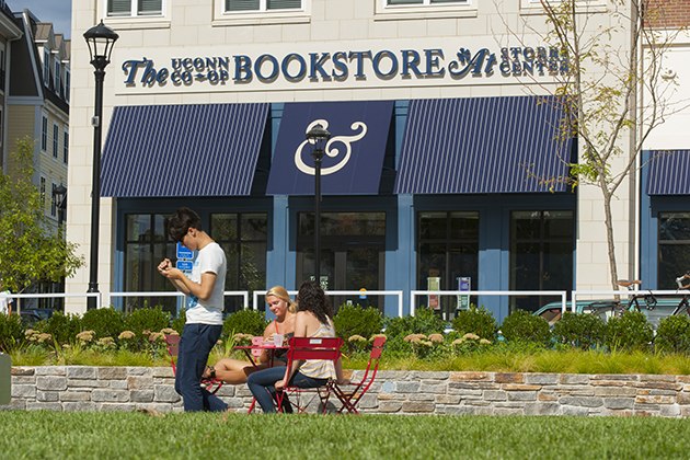 The UConn Co-op bookstore in Storrs Center in 2014. (Sean Flynn/UConn Photo)