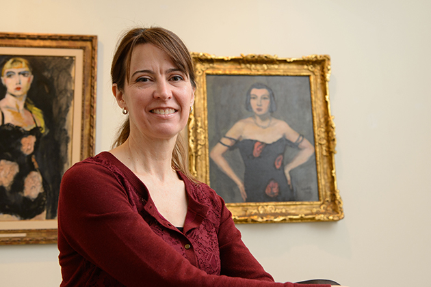 Anne D'Alleva, dean of the School of Fine Arts, at the William Benton Museum of Art. (Peter Morenus/UConn File Photo)