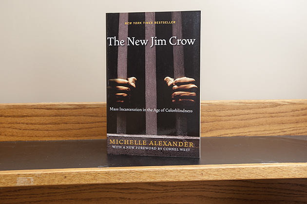 Book cover of 'The New Jim Crow,' the 2015-16 selection for UConn Reads. (Sean Flynn/UConn Photo)