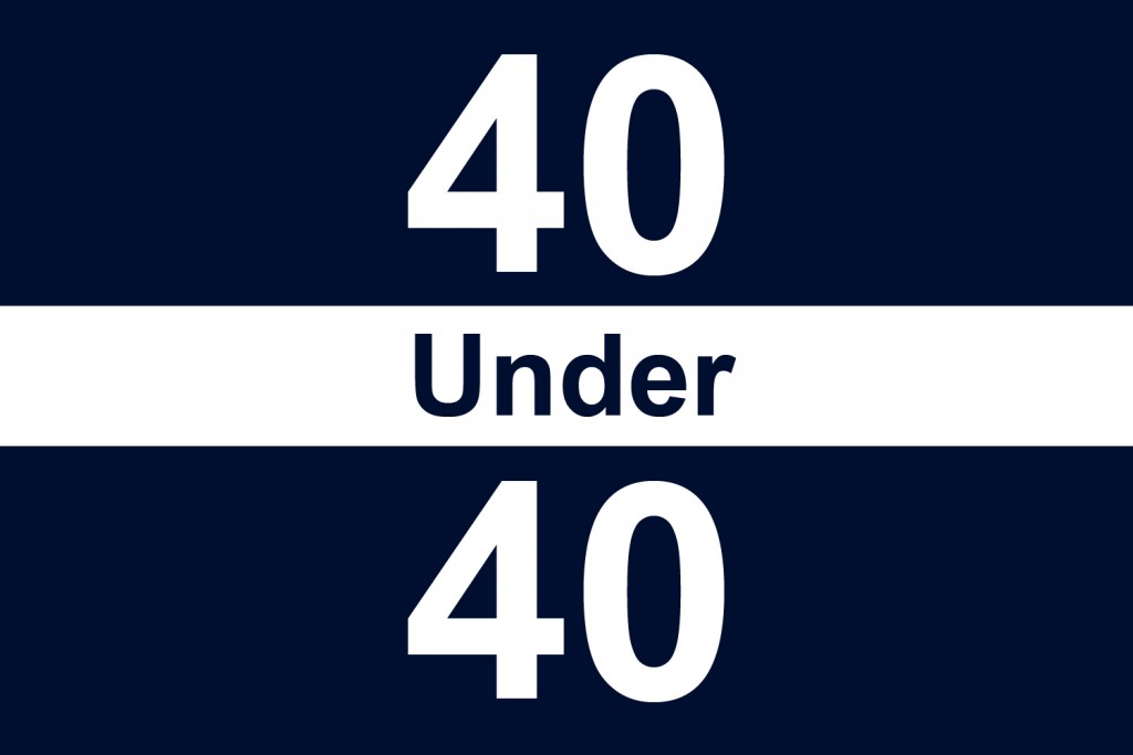 40 under 40 graphic