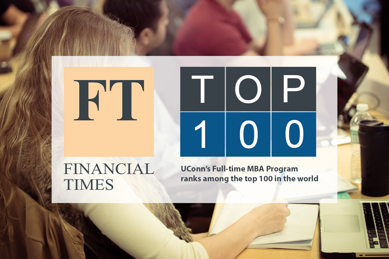 UConn's Full-time MBA Program ranks among the top 100 in the world.