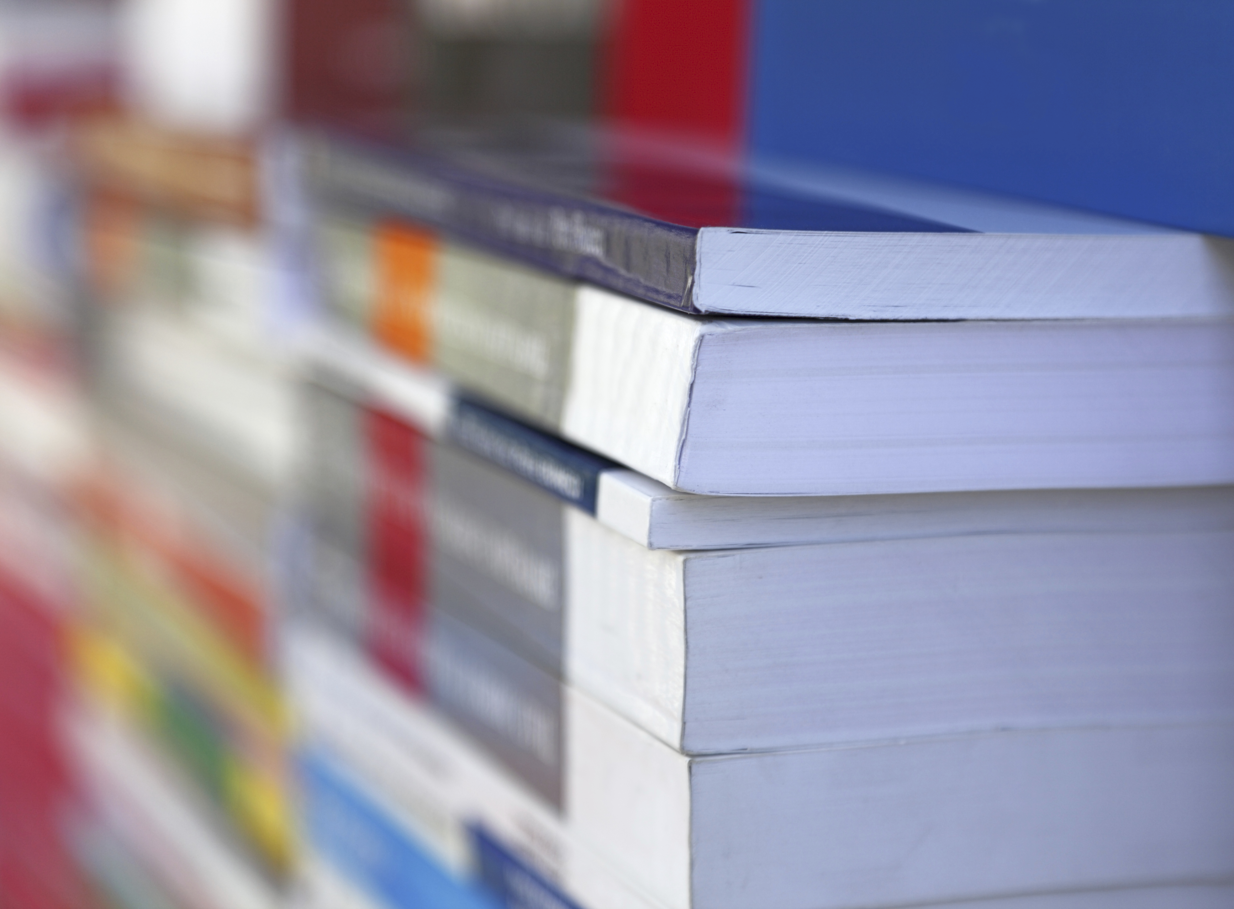 A pile of textbooks at a bookshop. (iStock Photo)